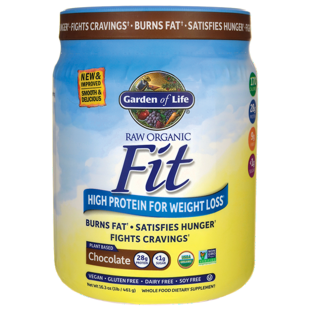 Garden of Life Weight Loss Supplements Raw Organic Fit High Protein for Weight Loss Powder