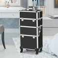 thumbnail image 2 of Yaheetech 3 in 1 Rolling Makeup Train Case, 2 of 7