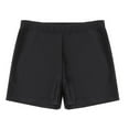 thumbnail image 4 of Nyeemya Kids Girls Solid Color Athletic Boy Shorts Rash Guard Bottoms for Gymnastics Swimming Black 4, 4 of 5