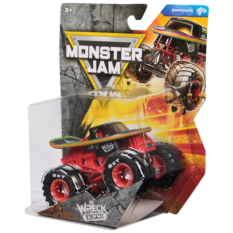 Monster Jam, Wreck Deck Monster Truck, 1:64 Scale, Kids Toys for