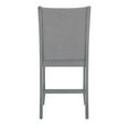 thumbnail image 5 of Linon Vern Set of 2 Light Gray Upholstered Wood Counter Stools in Gray Stain, 5 of 7