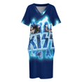 thumbnail image 3 of KISS ? the Band - Vestido holgado con bolsillos y brillo energético azul para mujer (2025) Vestido para niña, 3 of 6