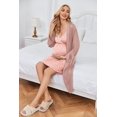 thumbnail image 4 of Avidlove Women Maternity Robe and Nursing Nightgown Sets for Hospitable Breastfeeding 3 in 1 Labor Delivery Nursing Dress Gown Bathrobe, 4 of 6