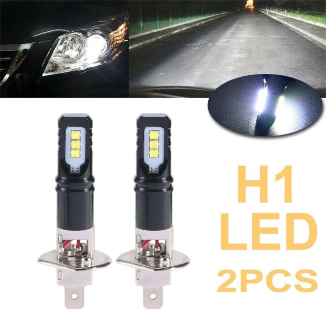 Accesorios Para Coches Recambios De Automóvil Productos 2pcs H1 6000K Super Bright White 6000LM DRL LED Headlight Bulb Kit Bright Headlights
