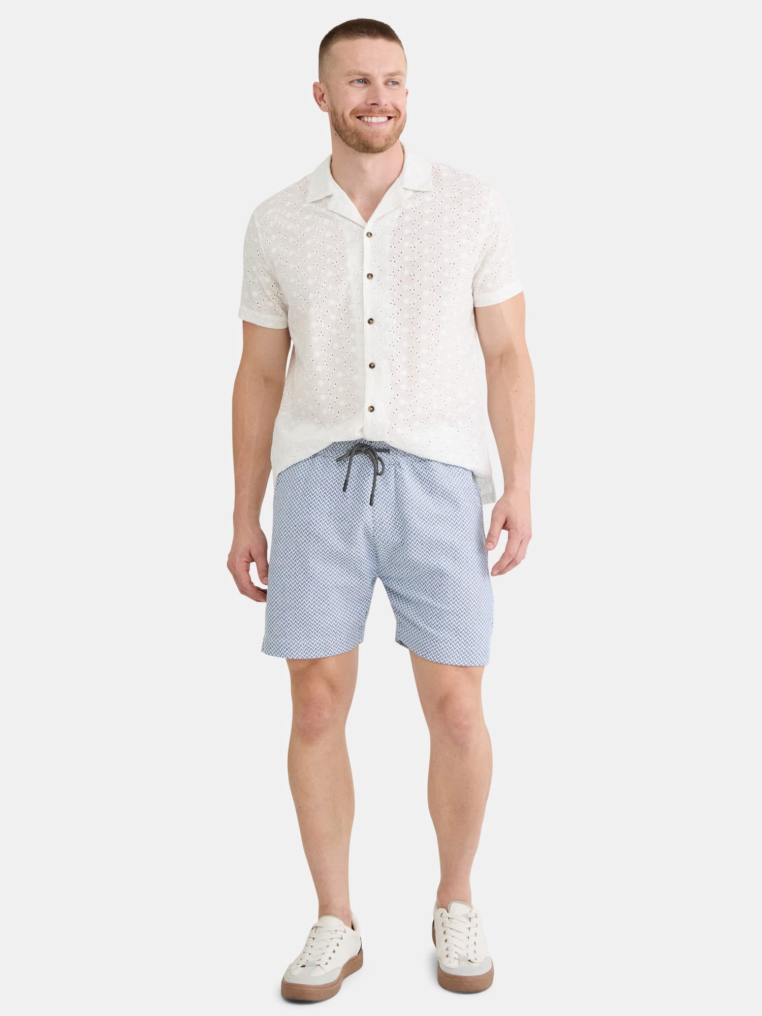 Fly By Night Men’s & Big Men’s Emanuel Dobby Shorts, Sizes S-3XL