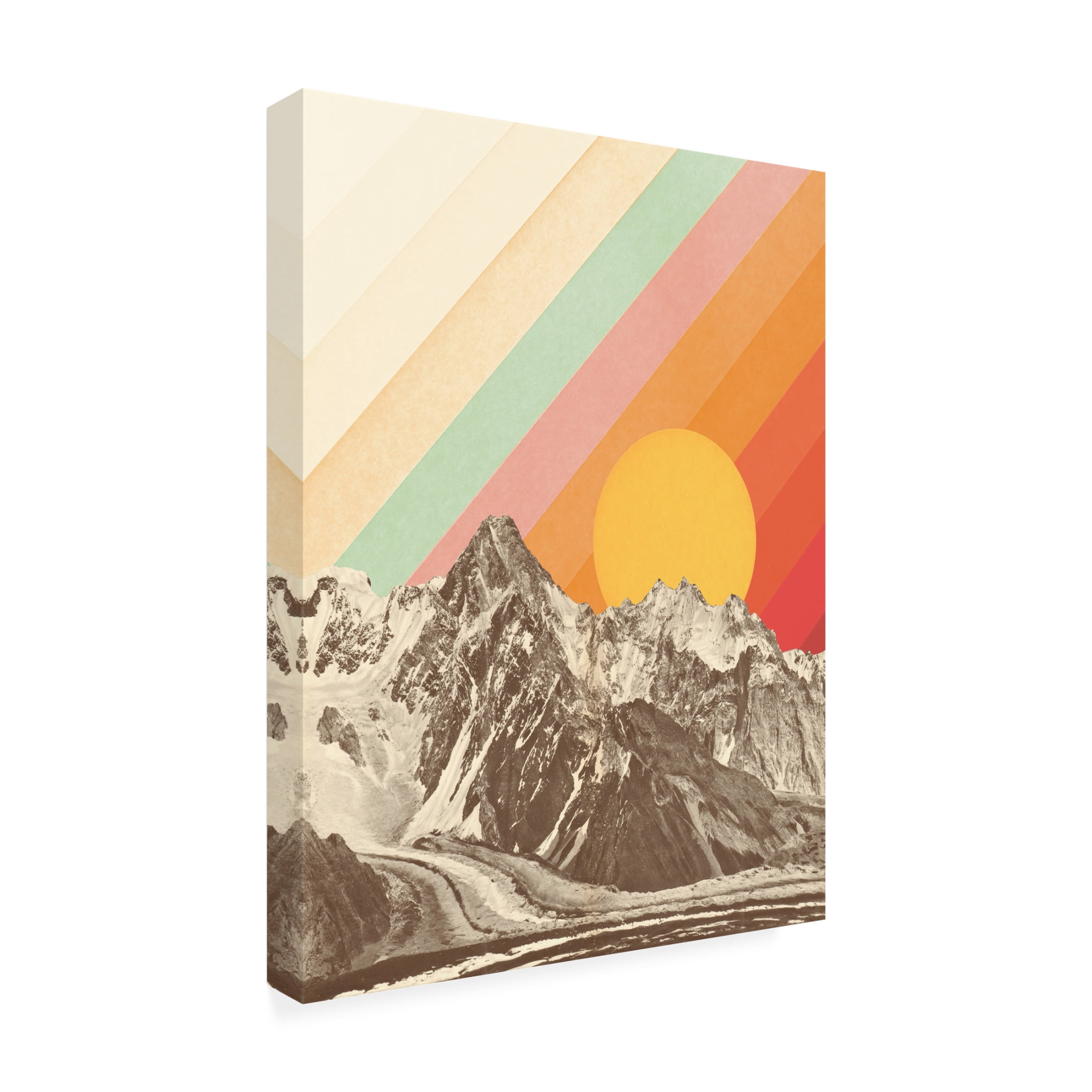 Trademark Fine Art Florent Bodart  Mountainscape NAo1 Canvas Wall Art
