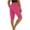 Hot Pink, variant on Summer Pants for Women Solid Color Casual Capri Pants Comfortable Stretch Basic Leggings For Everyday Wear Women's Casual Work Clothes Leopard Dress Women Workout Miniature Womens Brown M