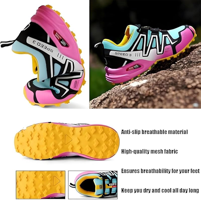 Hike Balance Shoes for Men Women, Hike Balance Orthopedic Walking Shoes, Outdoor Breathable Lightweight Non-Slip Comfort Slip-On Oorthopedic Hiking Sneakers