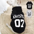 thumbnail image 2 of Pet Artist Pet Dog Hoodie Clothes Custom Personalized Name Number ID Warm Sweatshirt XS-5XL, 2 of 11