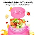 thumbnail image 3 of GEDUX 32oz Motivational Water Bottle with Time Marker BPA Free Tritan Reusable Sports Bottle, Leak Proof & One-Click Open Lid, Wide Mouth with Carry Strap for Gym Travel Running, 3 of 9