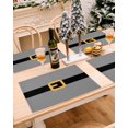 thumbnail image 3 of Christmas Placemats Set of 4, Santa Claus Belt Place Mats Grey Placemat Table Decoration for Kitchen Table Dinner Xmas Holiday Party Home Decor Indoor Outdoor 13x19 Inch, 3 of 9