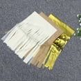 thumbnail image 6 of unbranded  3 Pcs Gold Tassel Party Beige Paper Garland Banners, 6 of 8