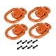 thumbnail image 4 of Anclaje de amarre de carga alta de acero al carbono de 1/2 pulgada con anillo D forjado para camiones Naranja, 4 of 9