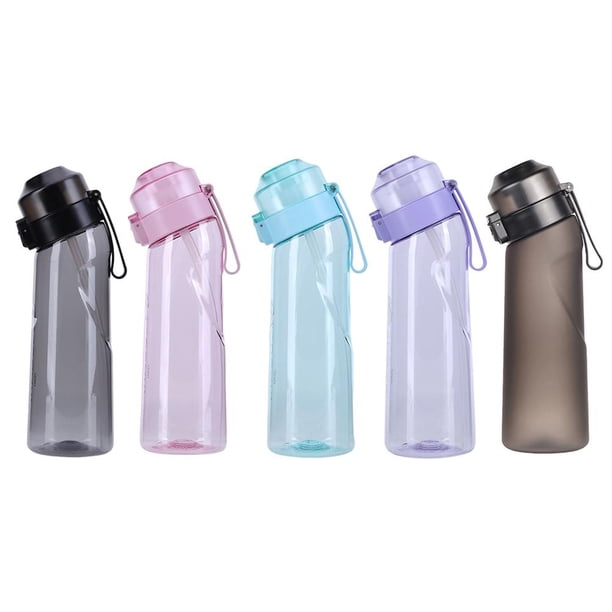 Termos para agua de 650 ml fría con sabor portátil para exteriores (gris)