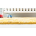 thumbnail image 5 of 3.25' x 5.25' Traditional Yellow and Ivory Medallion Rectangular Area Throw Rug, 5 of 8