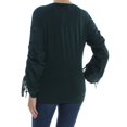 thumbnail image 2 of INC Womens Green Jewel Neck Pouf Casual Top M, 2 of 2