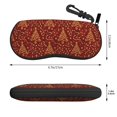 thumbnail image 2 of Bingfone Christmas Tree On A Red Background Print Sunglasses Case Portable Travel Zipper Eyeglasses Case With Hook, 2 of 6