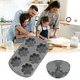 thumbnail image 1 of Molde de silicona de seis agujeros para hornear pasteles, gelatinas, budines, chocolates | Molde flexible antiadherente de grado alimenticio, resistente al calor, para postres, pasteles, gelatinas, b, 1 of 5