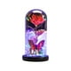 thumbnail image 2 of Xihbxyly Rosa de San Valentín, Flor Luminosa de Colores, Cúpula de Cristal con Luces Led, Regalo Eterno para Mujer, Decoración Romántica de Cumpleaños y Aniversario, Tamaño 21 X 11 Cm, Funciona con P, 2 of 7