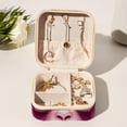 thumbnail image 6 of Pink Monkey Travel Portable Square Display Case: Earring and Necklace Organizer - Ideal for Girls and Women, 6 of 6