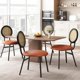 thumbnail image 5 of Yeshouse Sillas de cocina con tapizado grueso, modernas sillas de comedor negras (juego de 2), sillas de comedor que ahorran espacio con patas de metal para sala de estar, 5 of 9