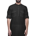 thumbnail image 2 of Atasi Long Sleeve Designer Kurta For Men Indian Cotton Casual Long Kurta, 2 of 5