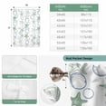 thumbnail image 6 of Sage Green Coastal Tie Up Curtains for Windows, Adjustable Balloon Window Shades, Starfish Nautical Ocean Sea Wooden Kitchen Window Treatments Farmhouse Short Curtains with Rod Pocket 42"x45", 6 of 8