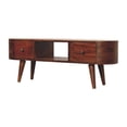 thumbnail image 3 of Chestnut Rounded Coffee Table with Open Slot, 3 of 10