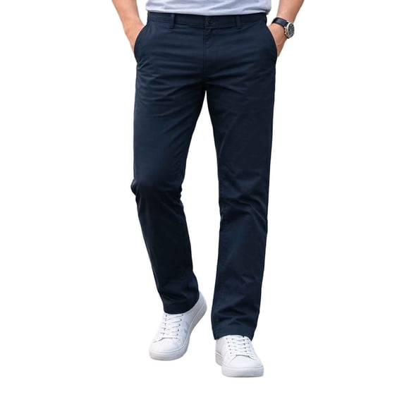 Nautica Men’s Black Pants Straight Fit (023) (32x30)