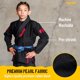 thumbnail image 3 of Kimono BJJ Elite Sports IBJJF Ultra Ligero para Niños con Cinturón, 3 of 6