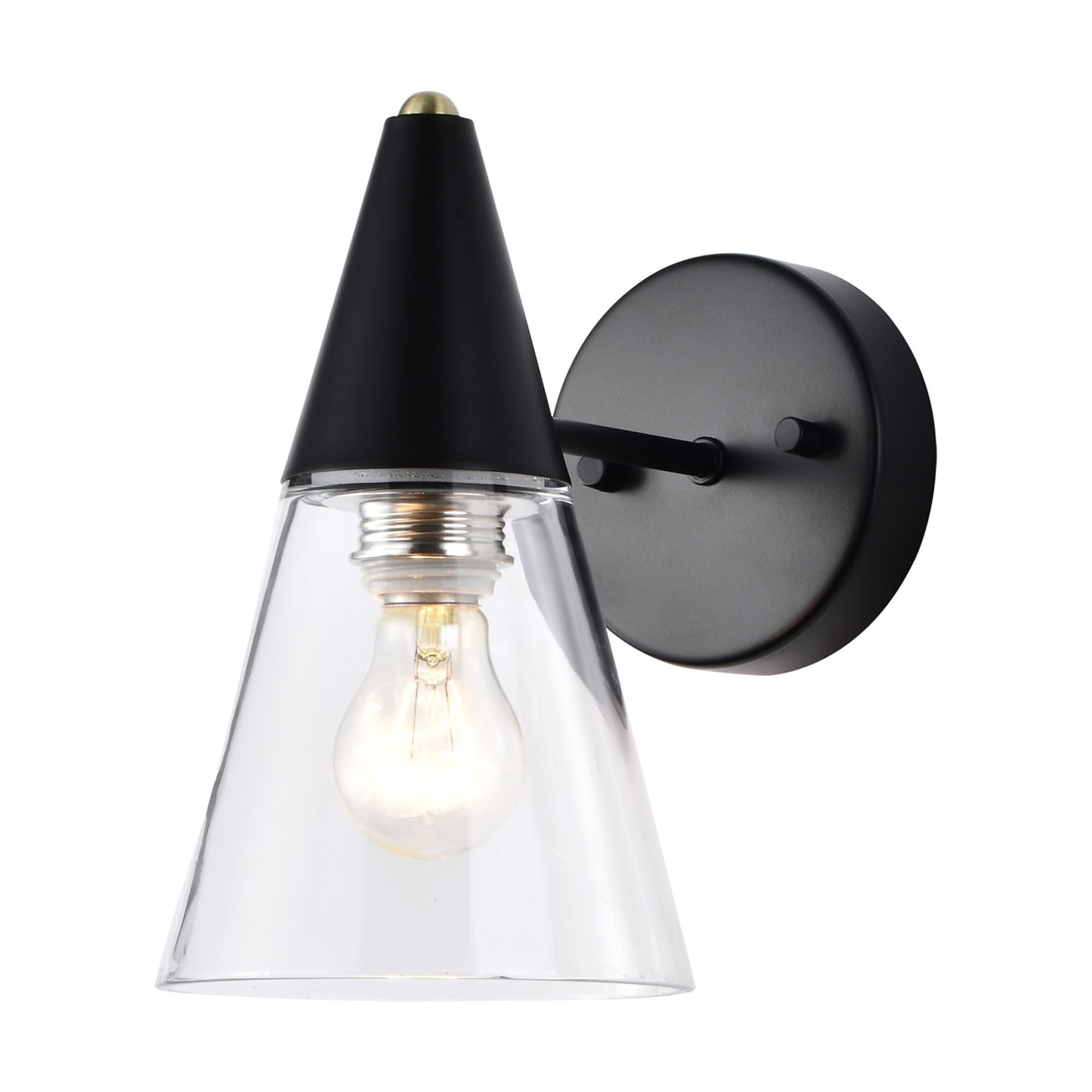 Warehouse of Tiffany Latier 10 Inch Matte Black Wall Sconces 1-Lighted