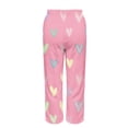 thumbnail image 7 of HongQid Women's Sweatpants Joggers Baggy Wide Leg Pants Fuzzy Plush Elastic Waist Drawstring Lounge Pants with Pockets, 7 of 7