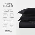 thumbnail image 3 of Ultra Soft & Breathable - Duvet Cover Set - Full/Queen Black Bedding by Comfort Canopy, 3 of 11
