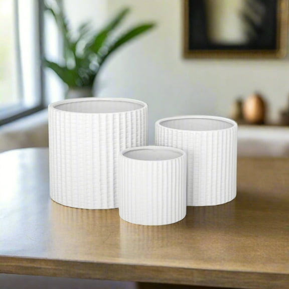 Rivaro Ceramic Pot Trio (Set of 3)