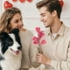 thumbnail image 4 of Kugachren Pink Plastic Artificial Heart Branch, 26cm Valentine's Day Decoration for Wedding Home Decor, Table Centerpiece Gift Idea, 4 of 6