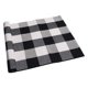 thumbnail image 1 of Alfombra SEEKSEE Algodon Buffalo Plaid 60x90 cm en blanco y negro, 1 of 8