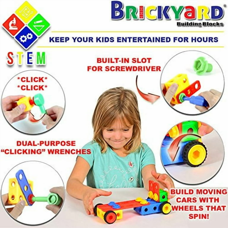 Brickyard Building Blocks STEM Construction Toys for Kids 4-8