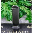 thumbnail image 5 of Cemetery Flower Vase Replacement, Ionic Vase Sold only by TERRAVAS. 10.25" H, 4" D Base with 3 Flanges (Lock-in Style). Dark Brown, Plastic Replica (Not Bronze) Quantity: 1 Vase, 5 of 7
