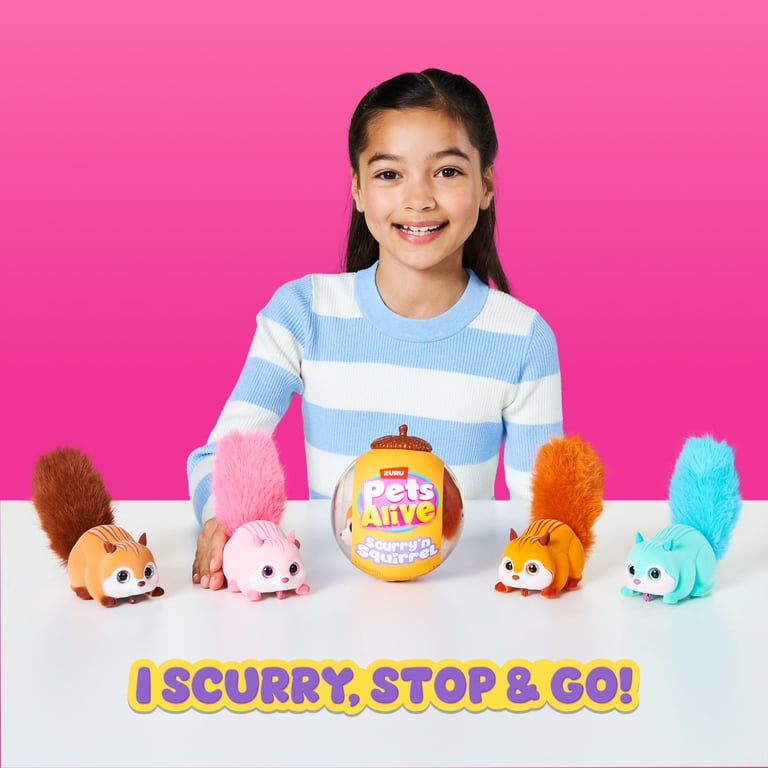 スクリュウおもちゃ Pets Alive Scurry'n Squirrel by ZURU - Walmart.com