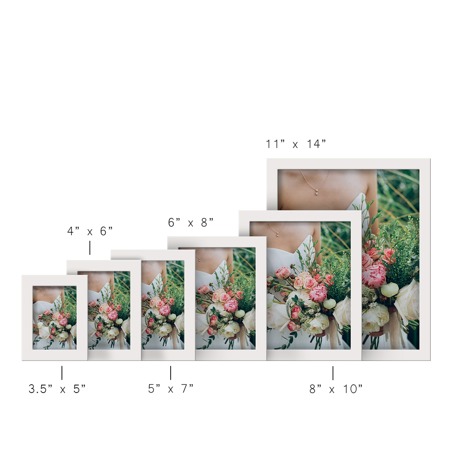 Modern 8 in. x 10 in. White Picture Frame (Set of 2)