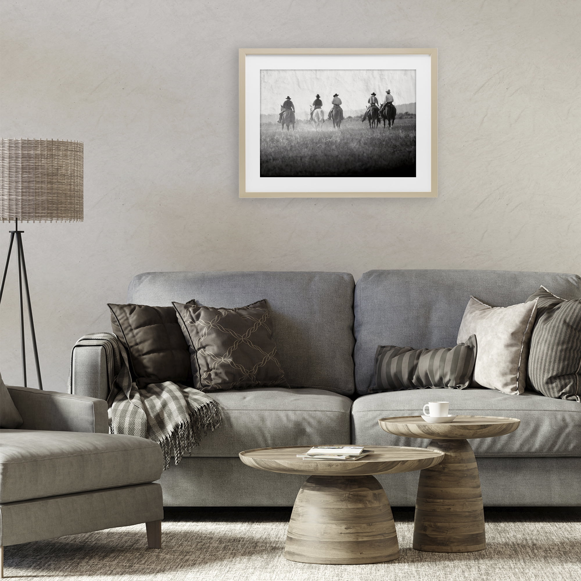 Stupell Industries Riding Toward The Horizon Birch Framed Print Under Glass, design by Superstock