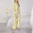 thumbnail image 3 of Daiia Banana for Women's Long-Sleeved Pajama Set – Soft & Comfortable Sleepwear Button-Up Pajamas Cozy Lounge Wear-X-Large, 3 of 7