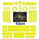 thumbnail image 1 of 42 pegatinas para bicicletas (amarillas), reflectores para bicicletas, reflectores para bicicletas, pegatinas para reflectores para motos, pegatinas para reflectores para scooters, cascos, 1 of 5