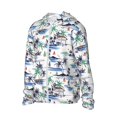 thumbnail image 2 of Fotbe Hawaii Palms Men's Women's UPF 50+ Sun Protection Jacket Hooded Cooling Shirt with Pockets Hiking Outdoor Performance-X-Large, 2 of 8