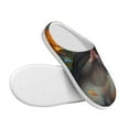 thumbnail image 3 of Kdxio Colorful Flower Meditating Hamster Women's Men's Slippers Plush Slip-On House Slipper for Winter Indoor Soft Cushion Non-slip Fluffy Slides Slippers-8, 3 of 7