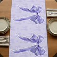 thumbnail image 5 of Table Runners 72 Inches Long Dress Scarves, Purple Bow Farmhouse Kitchen/Dining Table Runner, Coffee Tablerunners, Cute Bowknot Simple Pure Color 18x72 Inch, 5 of 9