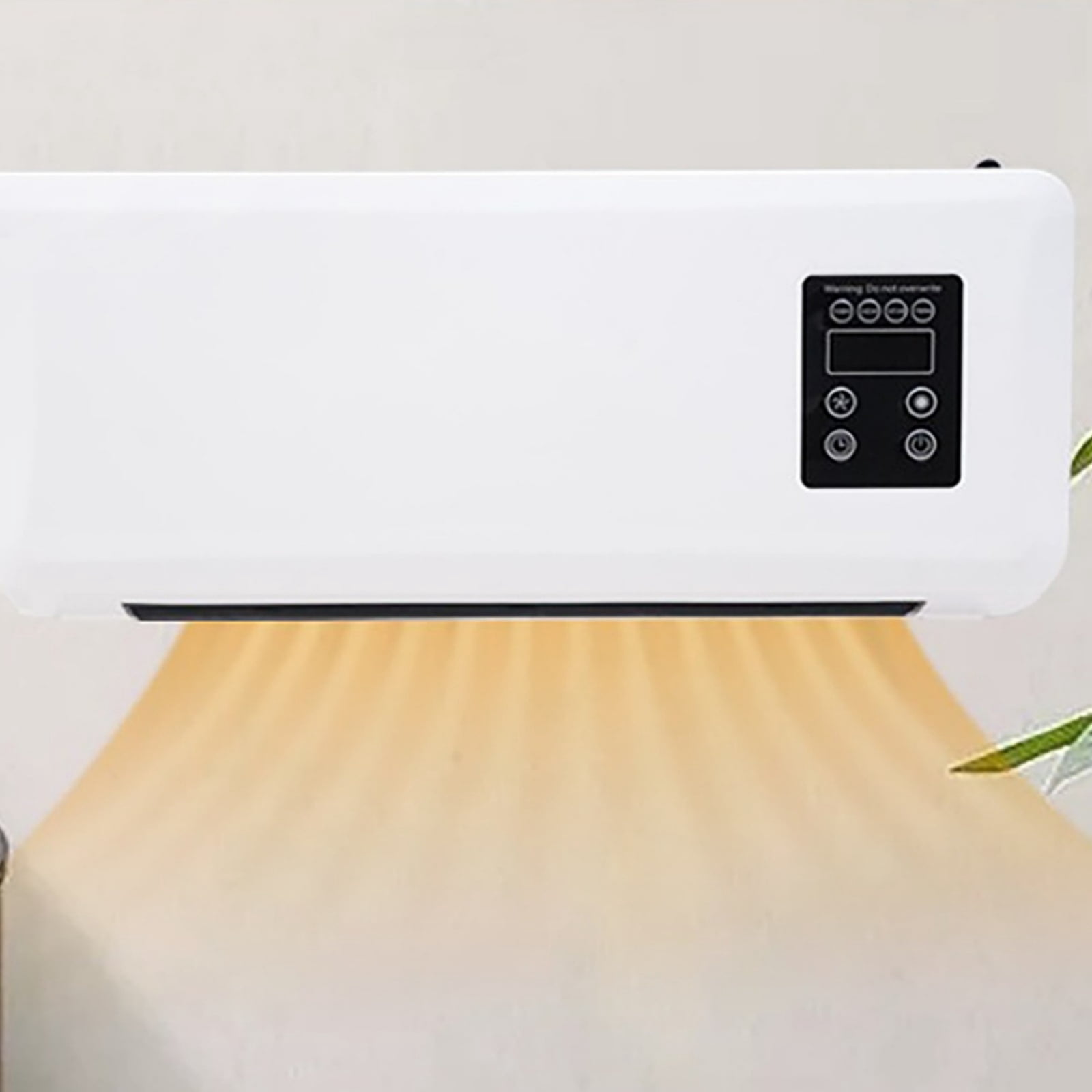 Mini split air conditioners and heat 110v-Desk Fan Bladeless Wall Mount Fan Oscillating For Bedroom Air-Circulator Fan With Remote For Home Offices Bedroom