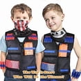 thumbnail image 4 of 2-pack Tactical Vest for Kids, Refill Darts, Tactical Mask, Protective Glasses, Reload Clips, Wristband for Nerf Nerf Accessories Toy Set, 4 of 5