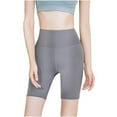 thumbnail image 2 of uublik High Waisted Shorts Women Butt Lifting Super Soft Running Shorts Gray, 2 of 4