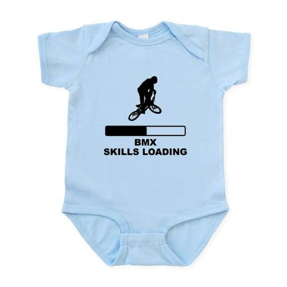 CafePress - BMX Skills Loading Body Suit - Baby Light Bodysuit, Size Newborn - 24 Months